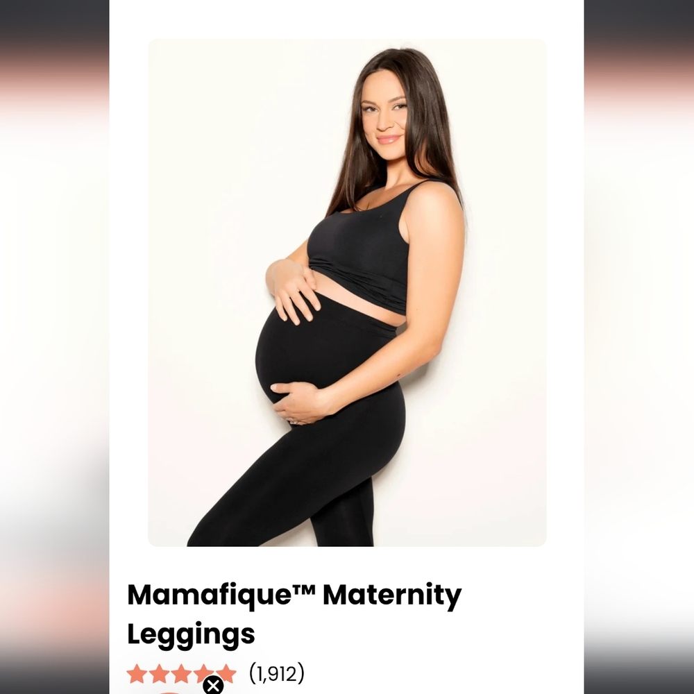 Black Mamafique Maternity leggings